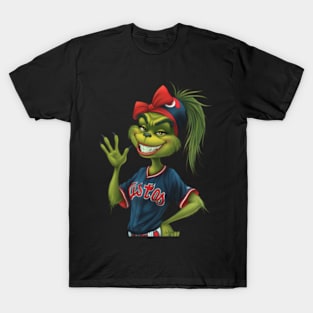 The Grinch Vs Cleveland Indians Logo: Battle Royale T-Shirt